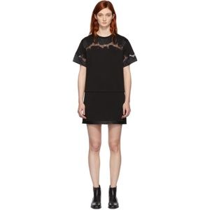 3.1 Phillip Lim Black Lace Insert T-Shirt Dress - Size M - NWOT